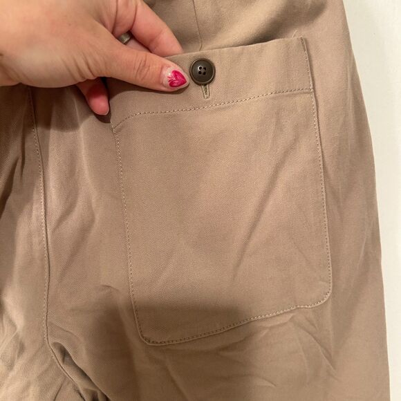 Everlane Elastic Waist Chino Shorts Khaki Tan Small - Picture 8 of 10